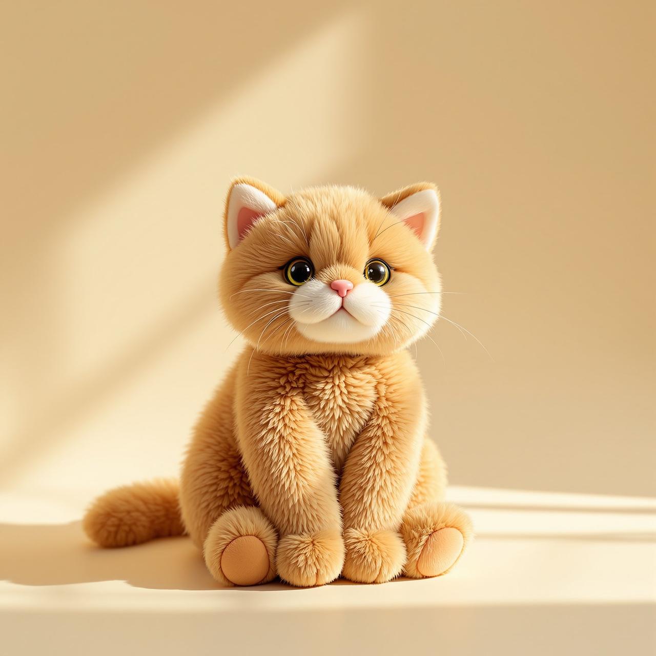 动漫之家限定毛绒公仔-团子猫 - 动漫之家周边商城